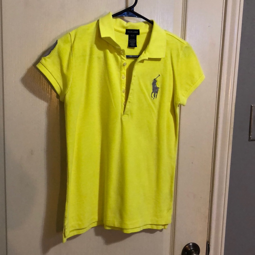 neon yellow KIDS RALPH LAUREN POLO
